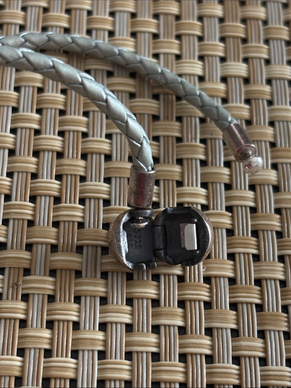 Pandora Leather Double-Wrap Bracelet with Decorative Charm - Picture 4 of 5